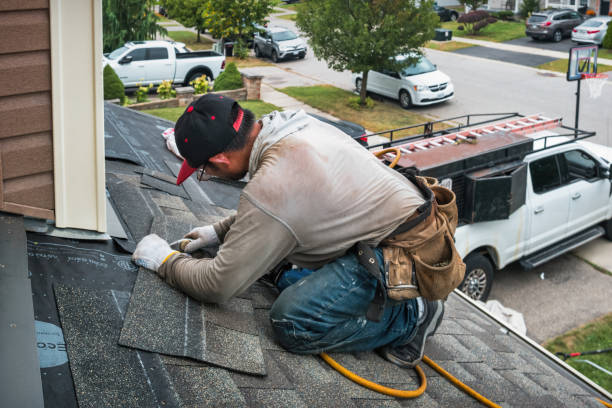 Professional Roofing technician working in Newton Hamilton, PA